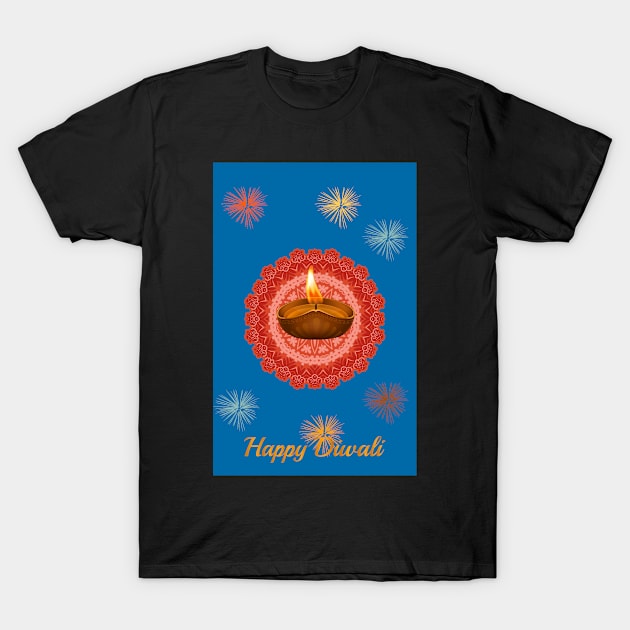 Happy Diwali T-Shirt by justrachna